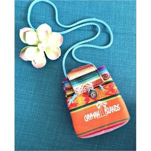 Cayman Islands Woven Lanyard Pouch